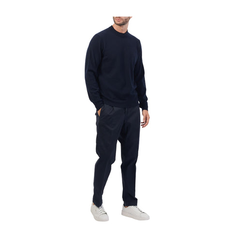 BOSS Pullover Maglia Uomo Ebacio in lana Blu A24 - BOSS50526844 - 404 - M - Francavilla Moda